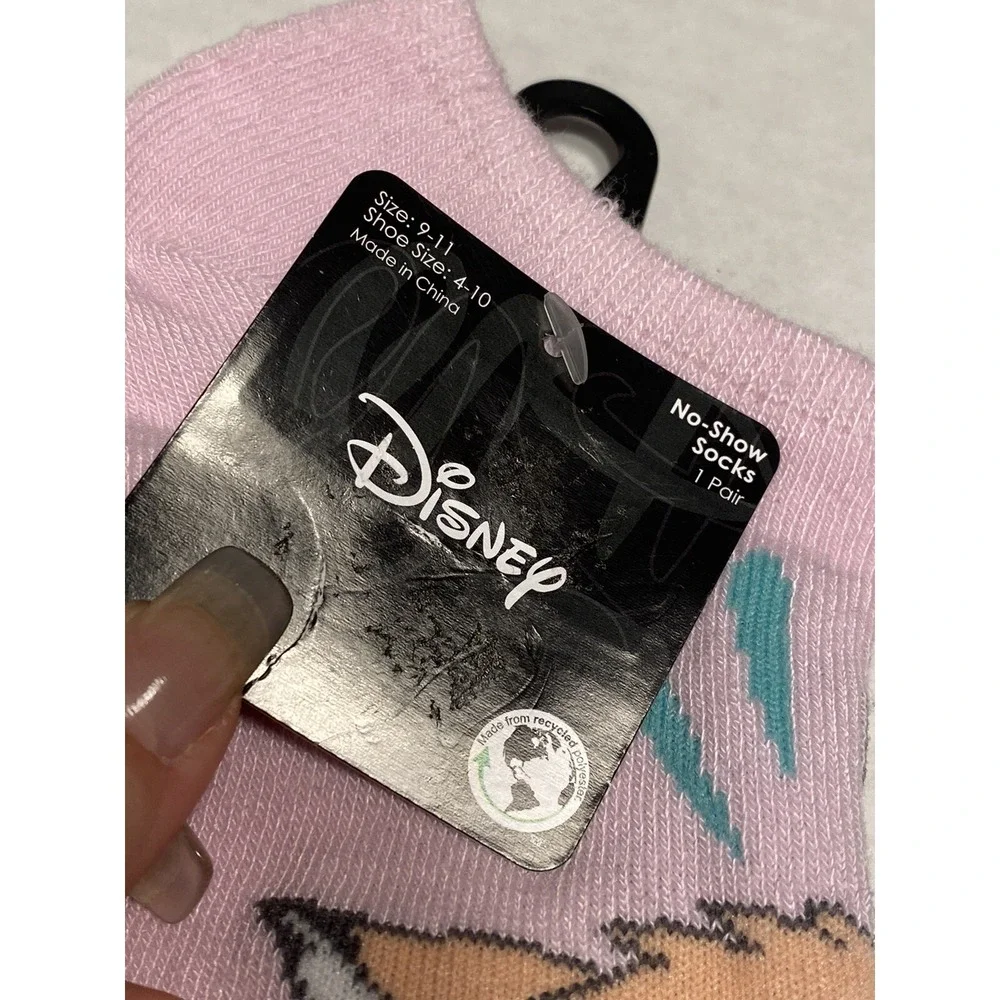 disney womens bambie ankle low cut‎ socks 1 pair size 9-11